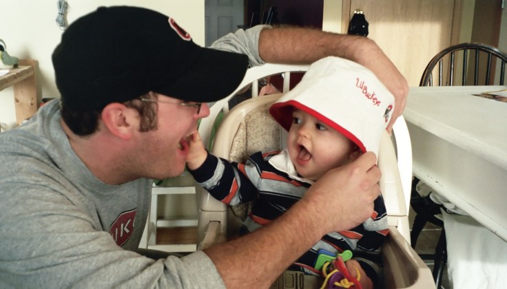 Buckeyes Hat on Baby Foutz