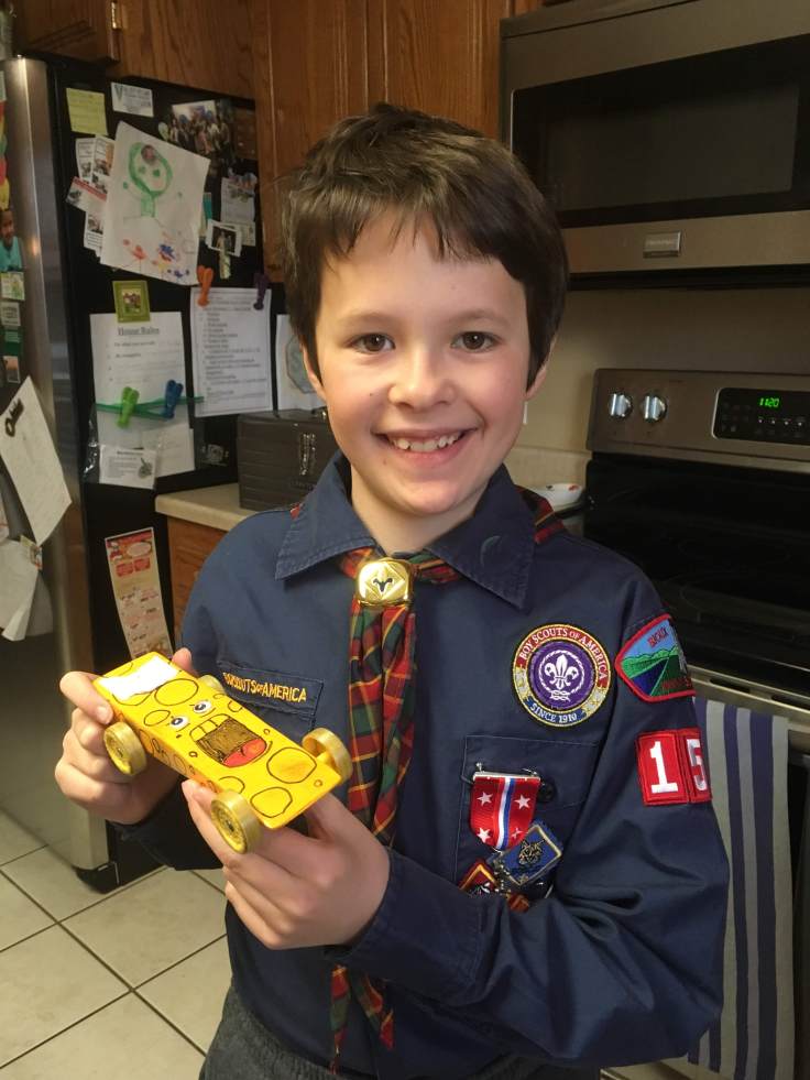 Ben Screaming Cheese Pinewood Car Regionals Finalist