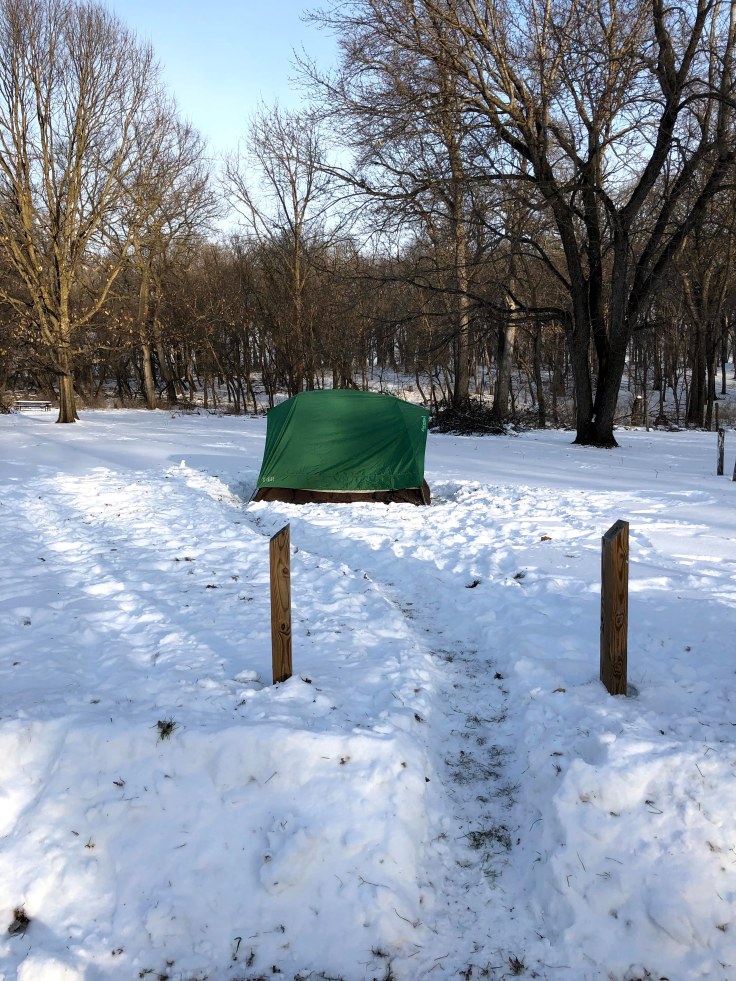 Outdoor Subzero Camping Lake Shetek Minnesota