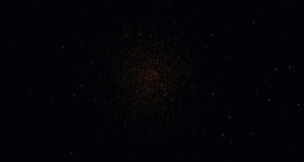 M2 cluster seen from Earth in Space Engine game
